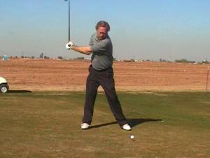 top of backswing